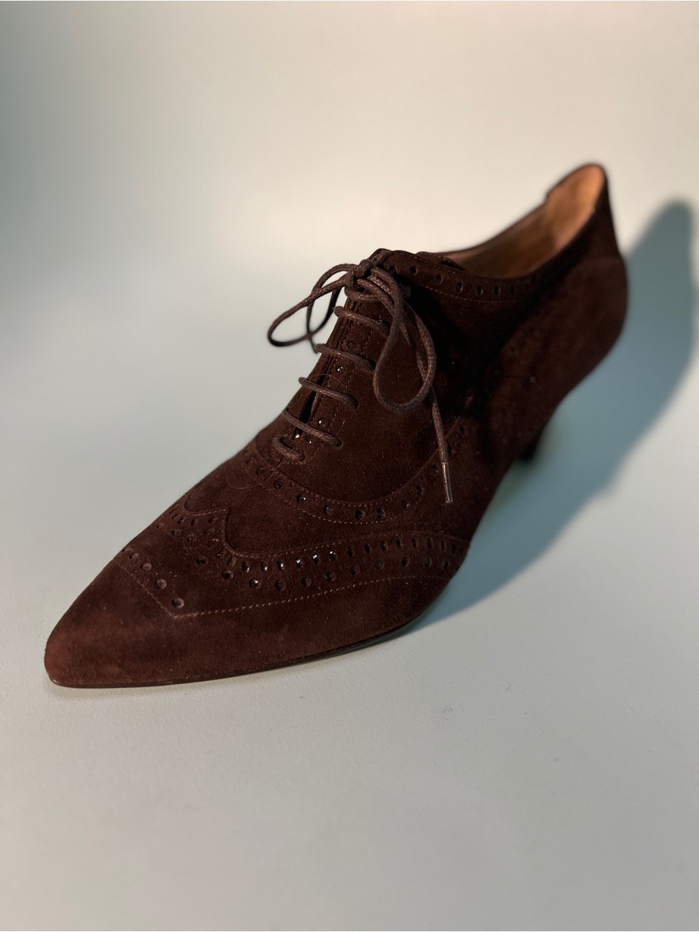 Fratelli Rossetti Suede Heel Wingtips